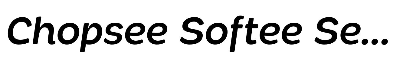 Chopsee Softee Semi Bold Italic